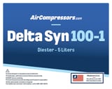 Thumbnail of Delta Syn 100 5 liters Diester air compressor oil product label